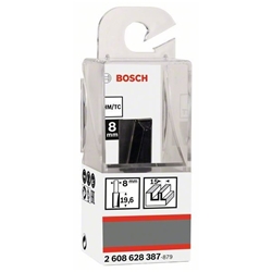 Bosch Nutfräser, 8mm, D1 15mm, L 19,6mm, G 51mm, für Handfräsen Nr. 2608628387