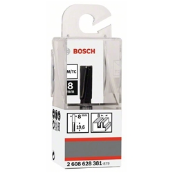 Bosch Nutfräser, 8mm, D1 8mm, L 19,6mm, G 51mm, für Handfräsen Nr. 2608628381