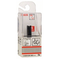 Bosch Nutfräser, 8mm, D1 9mm, L 19,6mm, G 51mm, für Handfräsen Nr. 2608628382