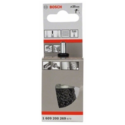 Bosch Pinselbürste 25x0,3mm, gewellter Stahldraht Nr. 1609200269