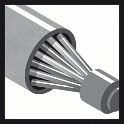 Bosch Pinselbürste 25x0,3mm, gewellter Stahldraht Nr. 1609200269