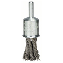 Bosch Pinselbürste, 19x0,35mm, gezopfter Draht, Edelstahl/Schrauber Nr. 2608622129