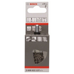 Bosch Pinselbürste, 25x0,3mm, gewellter Draht, Edelstahl/Schrauber Nr. 2608622127