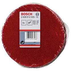 Bosch Polierfilz für Exzenterschleifer, hart, Klett, 128mm, 5er-Pack Nr. 2608612005