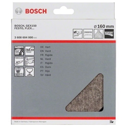 Bosch Polierfilz für Exzenterschleifer, hart, Klett, 160mm, 2er-Pack Nr. 3608604000