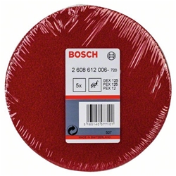 Bosch Polierfilz für Exzenterschleifer, weich, Klett, 128mm, 5er-Pack Nr. 2608612006