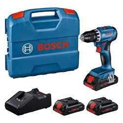 Bosch Professional-Set: Akku-Bohrschrauber GSR 18V-45, 3 x Akku ProCORE18V 4.0Ah, L-Case Nr. 0615A5002N