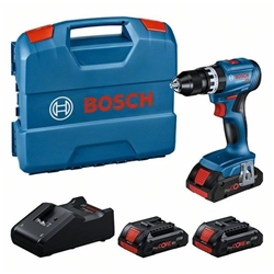 Bosch Professional-Set: Akku-Schlagbohrschrauber GSB 18V-45, 3 x Akku ProCORE18V 4.0Ah, L-Case Nr. 0615A5002U
