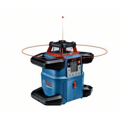 Bosch Rotationslaser GRL 600 CHV, mit Akku und Schnellladegerät, im Lieferumfang enthalten: Laser-Empfänger LR 60 Prof., Empfängerhalterung RB 60 Prof., Fernbedienung RC 6 Prof., 1 x Akku ProCORE18V 4.0Ah, Schnellladegerät GAL 18V-40 Prof., Akku-Adapter BA 1 Prof., Wandhalter WM 6 Prof., 4 x Batterie LR20 1,5V (D), 4 x 1,5 V-LR6-Batterie (AA), Laserzieltafel, Lasersichtbrille (rot), Handwerkerkoff
