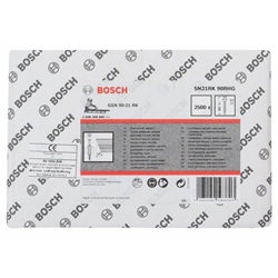 Bosch Rundkopf-Streifennagel SN21RK 90RHG 3,1mm, 90mm, feuerverzinkt, gerillt, 2500 Stück Nr. 2608200041