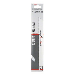 Bosch Säbelsägeblatt S 1122 HF, Flexible for Wood and Metal, 2er-Pack Nr. 2608656270