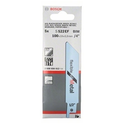 Bosch Säbelsägeblatt S 522 EF, Flexible for Metal, 5er-Pack Nr. 2608656012