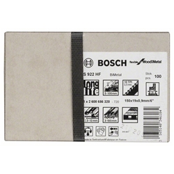 Bosch Säbelsägeblatt S 922 HF, Flexible for Wood and Metal, 100er-Pack, 150mm Nr. 2608656320