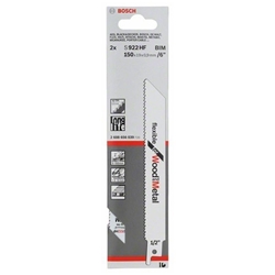 Bosch Säbelsägeblatt S 922 HF, Flexible for Wood and Metal, 2er-Pack Nr. 2608656039