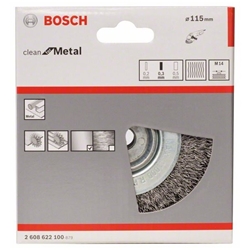Bosch Scheibenbürste 115mm, gewellter Stahldraht Nr. 2608622100