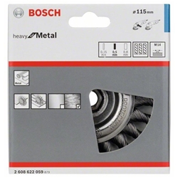 Bosch Scheibenbürste 115mm, gezopfter Stahldraht Nr. 2608622059