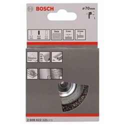 Bosch Scheibenbürste 70x0,3mm, 10mm, gewellter rostfreier Stahldraht Nr. 2608622121