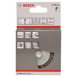 Bosch Scheibenbürste 70x0,3mm, 15mm, gewellter rostfreier Stahldraht Nr. 2608622122