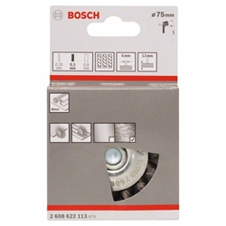 Bosch Scheibenbürste 75x0,5mm, gezopfter Stahldraht Nr. 2608622113