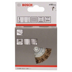 Bosch Scheibenbürste 80x0,2mm, gewellter Draht, vermessingt/Schrauber Nr. 2608622130