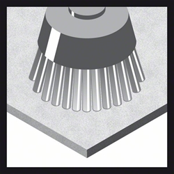 Bosch Scheibenbürste 80x0,2mm, gewellter Draht, vermessingt/Schrauber Nr. 2608622130
