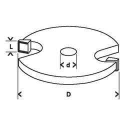 Bosch Scheibennutfräser, 8mm, D1 32mm, L 5mm, G 51mm Nr. 2608628403