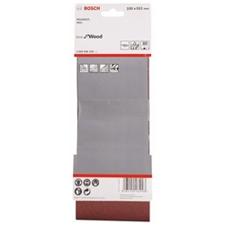 Bosch Schleifband-Set X440 Best for Wood and Paint, 3-tlg., 100x552mm, 80 Nr. 2608606163
