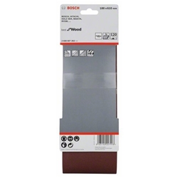 Bosch Schleifband-Set X440 Best for Wood and Paint, 3-tlg., 100x610mm, 120 Nr. 2608607262