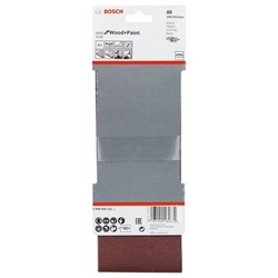 Bosch Schleifband-Set X440 Best for Wood and Paint, 3-tlg., 100x610mm, 80 Nr. 2608606131
