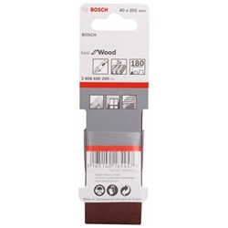 Bosch Schleifband-Set X440 Best for Wood and Paint, 3-tlg., 40x305mm, 180 Nr. 2608606209