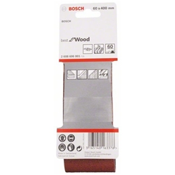 Bosch Schleifband-Set X440 Best for Wood and Paint, 3-tlg., 60x400mm, 60 Nr. 2608606001