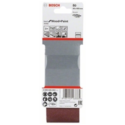 Bosch Schleifband-Set X440 Best for Wood and Paint, 3-tlg., 60x400mm, 80 Nr. 2608606002