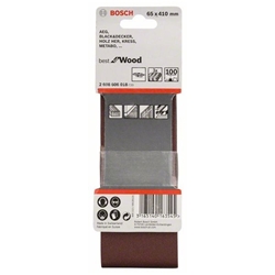 Bosch Schleifband-Set X440 Best for Wood and Paint, 3-tlg., 65x410mm, 100 Nr. 2608606018