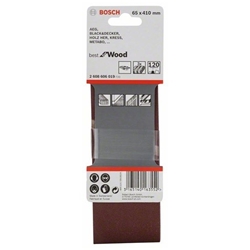 Bosch Schleifband-Set X440 Best for Wood and Paint, 3-tlg., 65x410mm, 120 Nr. 2608606019