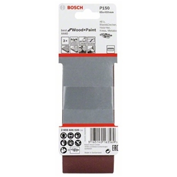 Bosch Schleifband-Set X440 Best for Wood and Paint, 3-tlg., 65x410mm, 150 Nr. 2608606020