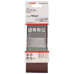 Bosch Schleifband-Set X440 Best for Wood and Paint, 3-tlg., 65x410mm, 220 Nr. 2608606022