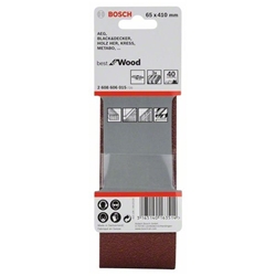 Bosch Schleifband-Set X440 Best for Wood and Paint, 3-tlg., 65x410mm, 40 Nr. 2608606015