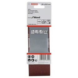 Bosch Schleifband-Set X440 Best for Wood and Paint, 3-tlg., 65x410mm, 60 Nr. 2608606016