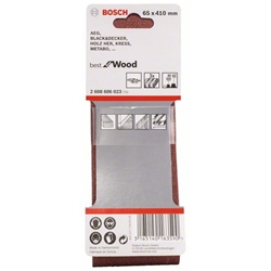 Bosch Schleifband-Set X440 Best for Wood and Paint, 3-tlg., 65x410mm, 60, 80,100 Nr. 2608606023