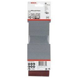 Bosch Schleifband-Set X440 Best for Wood and Paint, 3-tlg., 75x457mm, 60 Nr. 2608606033