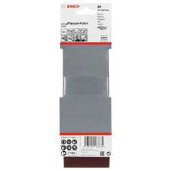 Bosch Schleifband-Set X440 Best for Wood and Paint, 3-tlg., 75x457mm, 80 Nr. 2608606034