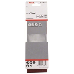 Bosch Schleifband-Set X440 Best for Wood and Paint, 3-tlg., 75x480mm, 100 Nr. 2608606045