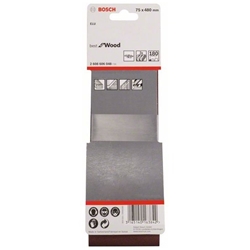 Bosch Schleifband-Set X440 Best for Wood and Paint, 3-tlg., 75x480mm, 180 Nr. 2608606048