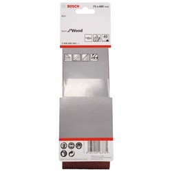 Bosch Schleifband-Set X440 Best for Wood and Paint, 3-tlg., 75x480mm, 40 Nr. 2608606042