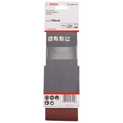 Bosch Schleifband-Set X440 Best for Wood and Paint, 3-tlg., 75x533mm, 60, 80,100 Nr. 2608606078