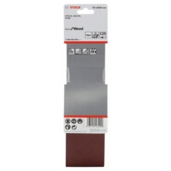 Bosch Schleifband-Set X440 Best for Wood and Paint, 3-tlg., 75x610mm, 120 Nr. 2608606093