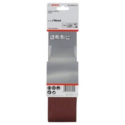 Bosch Schleifband-Set X440 Best for Wood and Paint, 3-tlg., 75x610mm, 40 Nr. 2608606089