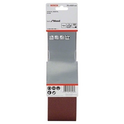 Bosch Schleifband-Set X440 Best for Wood and Paint, 3-tlg., 75x610mm, 60 Nr. 2608606090