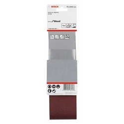 Bosch Schleifband-Set X440 Best for Wood and Paint, 3-tlg., 75x610mm, 60, 80,100 Nr. 2608606095