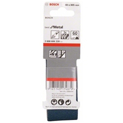 Bosch Schleifband-Set X450, EXPERT for Metal, 3-tlg., 40x305mm, 60 Nr. 2608606220